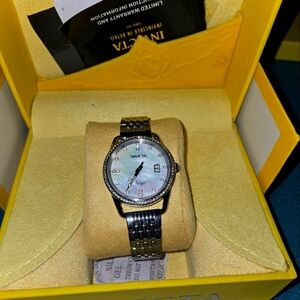 Invicta Silver Watch with Iridescent Dial